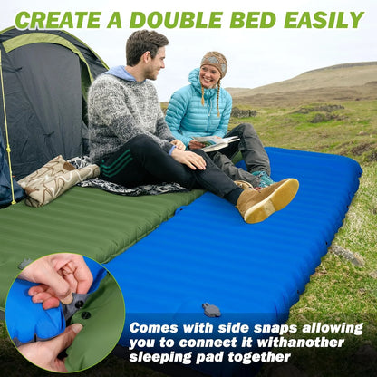Self-Inflating Camping Sleeping Pad 4” Thick Comfort