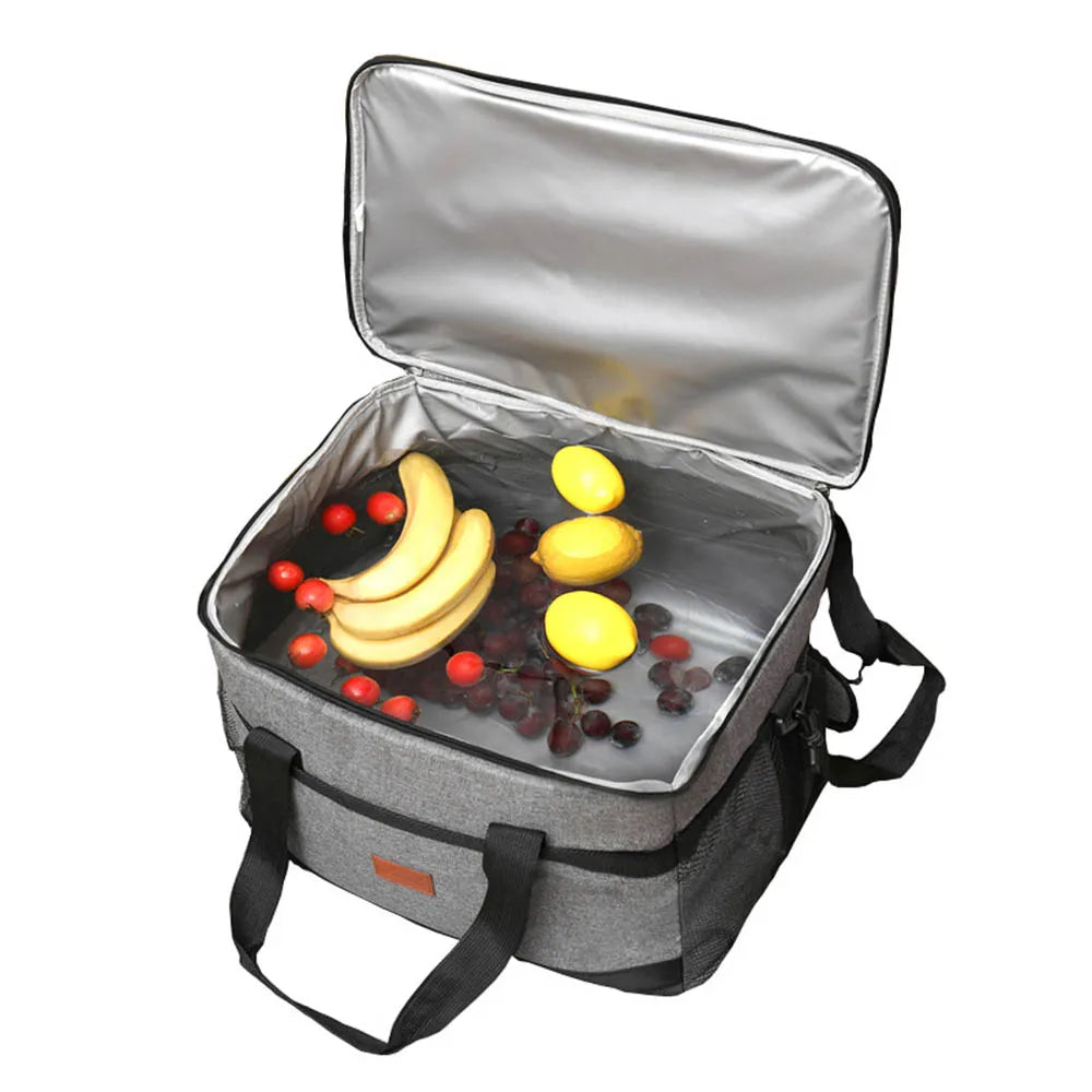 Insulated Cooler Bag 35L Keeps Food Cold for Camping