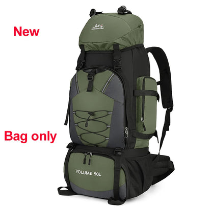 90L Hiking Backpack Waterproof Large Capacity Trekking