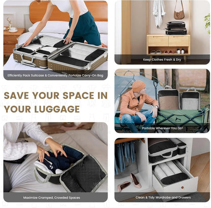 Compression Packing Cubes Set – Maximize Space & Organize