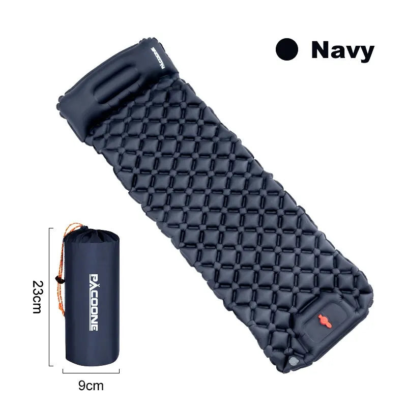 Ultralight Inflatable Sleeping Pad with Built-In Pump