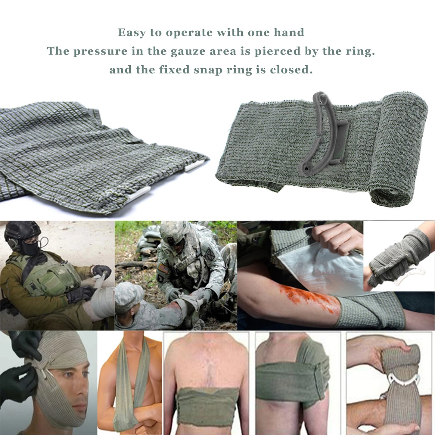 Israeli Emergency Bandage for Fast Bleeding Control