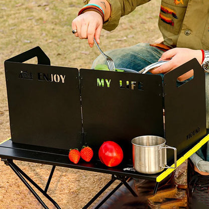 Camping Stove Windscreen – Foldable Windproof Shield