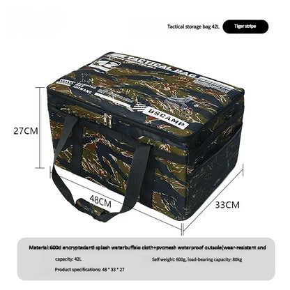 Camping Storage Bag 40L Large Capacity Gear Organizer