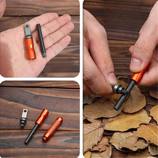 Waterproof Flint Fire Starter Rod for Outdoor Survival
