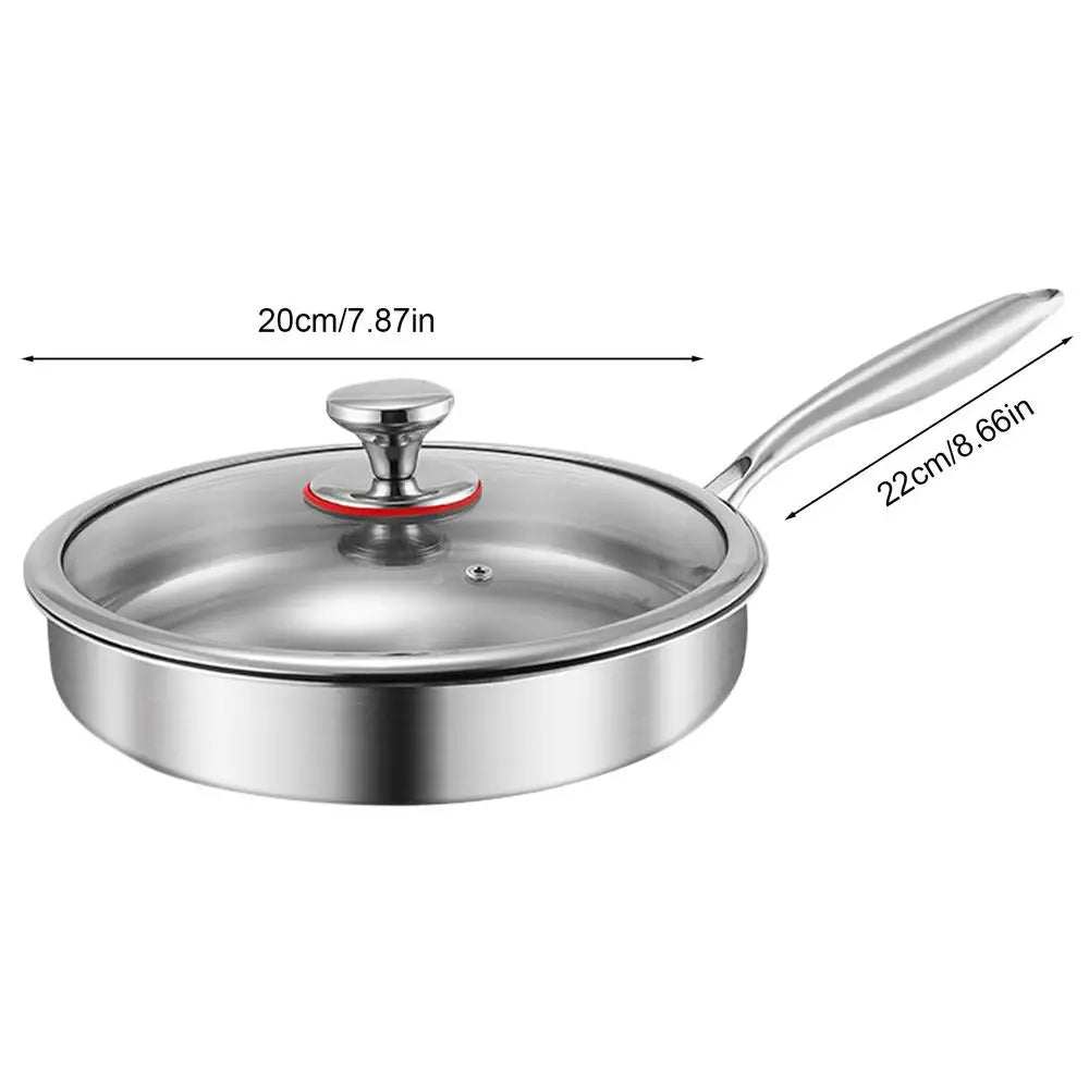 Titanium Frying Pan with Lid – Durable Non-Stick Skillet