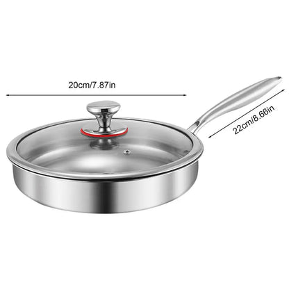 Titanium Frying Pan with Lid – Durable Non-Stick Skillet