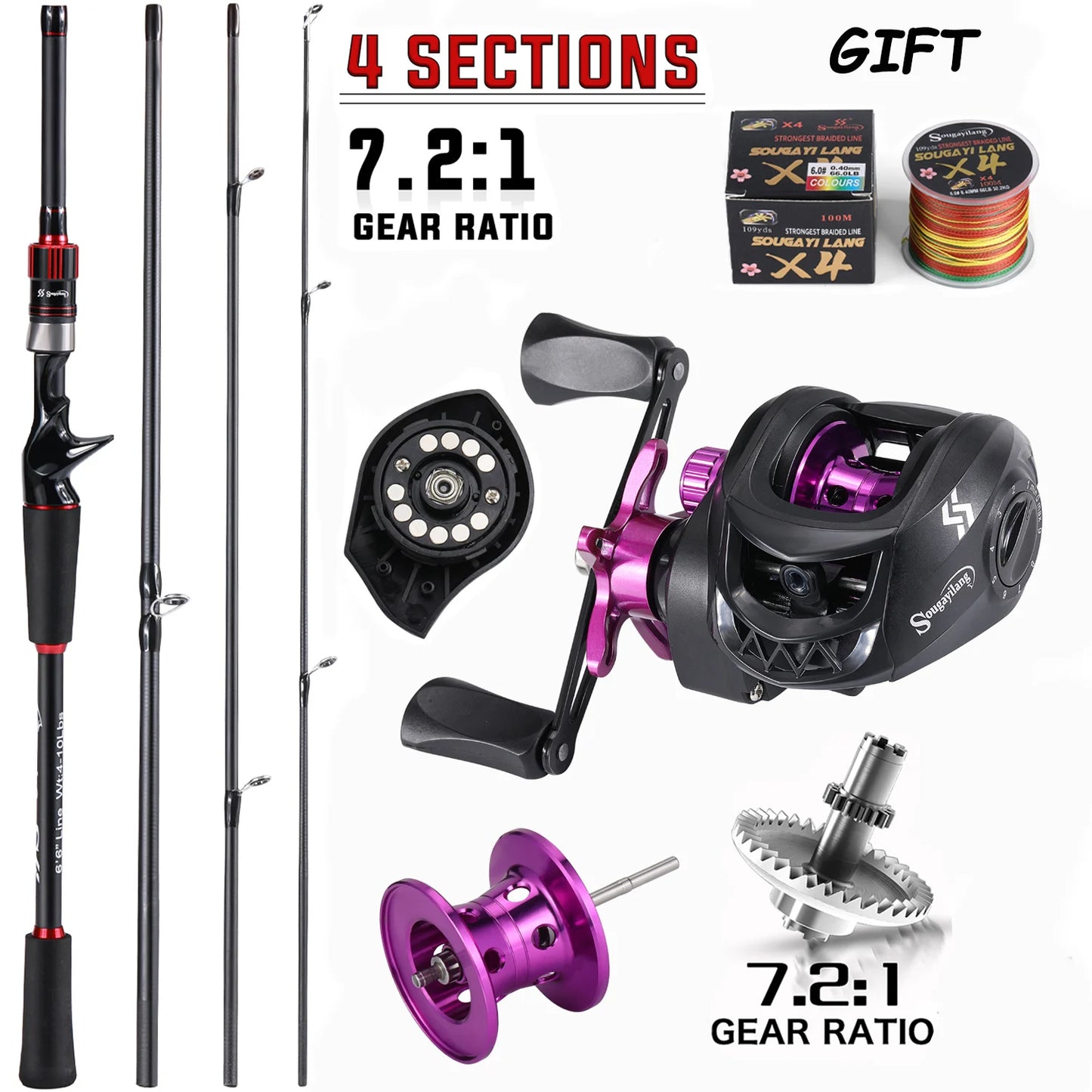 Carbon Fiber Fishing Rod Combo – Lightweight & Powerful