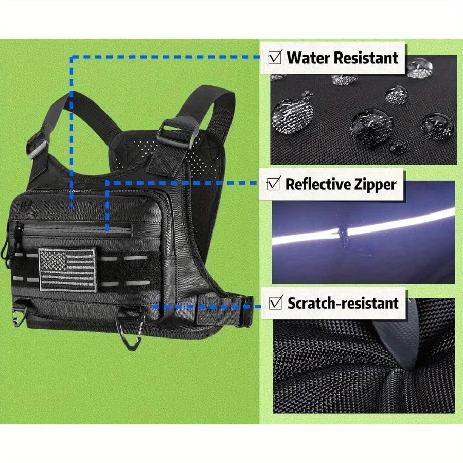 Tactical Running Vest – Waterproof Chest Bag for Sports