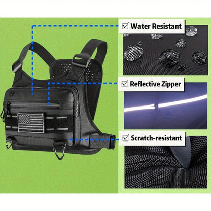 Tactical Running Vest – Waterproof Chest Bag for Sports