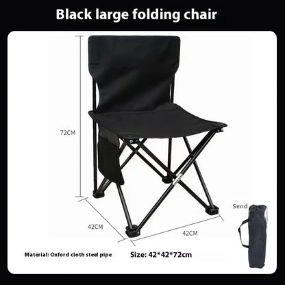 Portable Folding Camping Chair with Side Pocket
