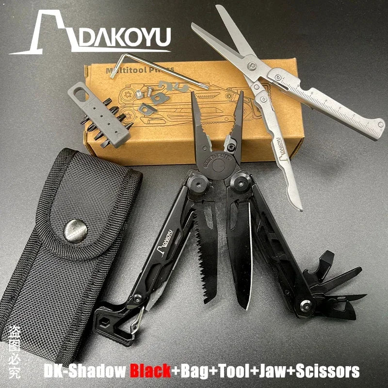 Camping Multitool Pliers with Emergency Whistle