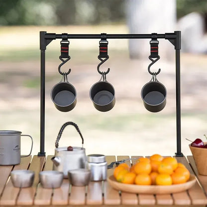 Camping Tableware Hanging Rack Space-Saving Organizer