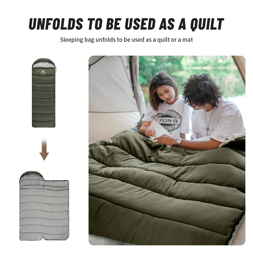 Ultralight Waterproof Cotton Sleeping Bag for Camping Comfort