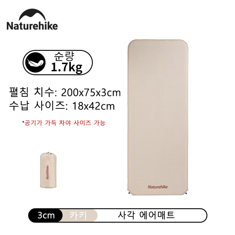 Self-Inflating Air Mattress – 6cm Thick Camping Pad