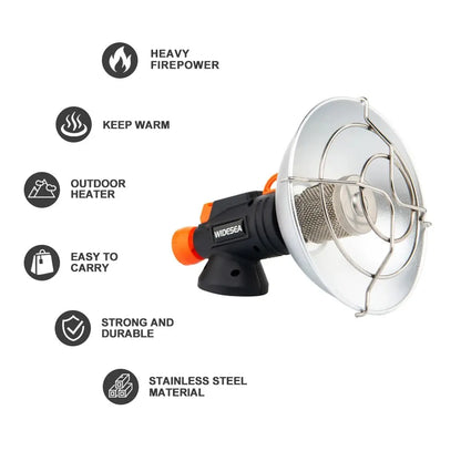 Widesea Portable Camping Heater – Stainless Steel Burner