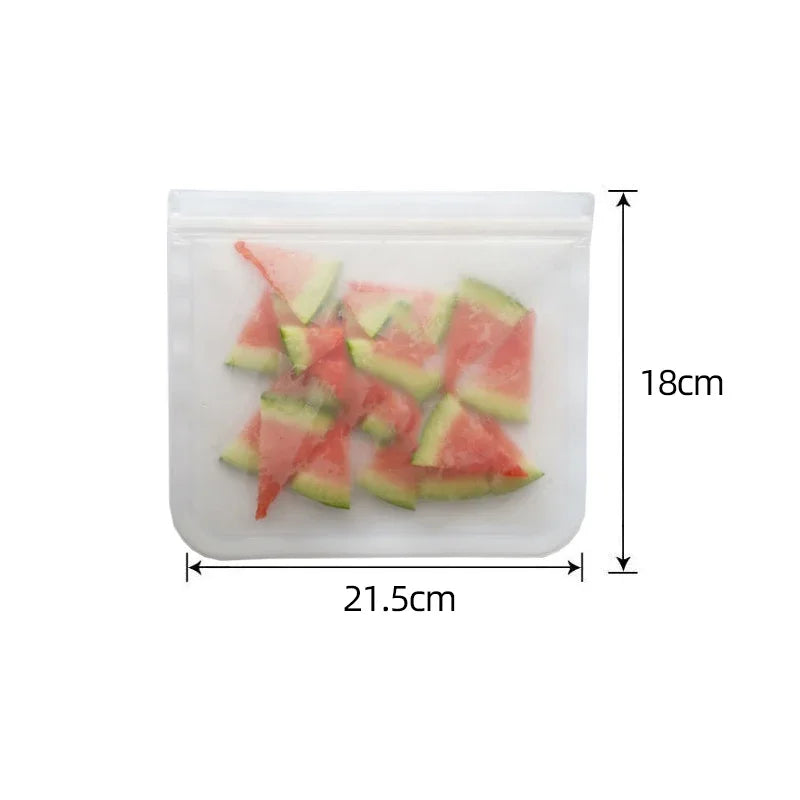 Reusable Silicone Food Storage Bags – Leakproof Fresh Keep