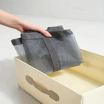 Foldable Mesh Laundry Basket – Large Capacity Organizer