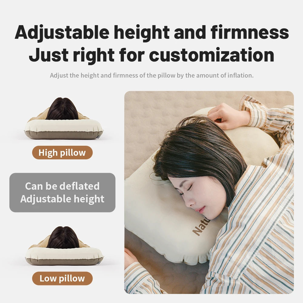 Camping Inflatable Pillow for Neck & Lumbar Support