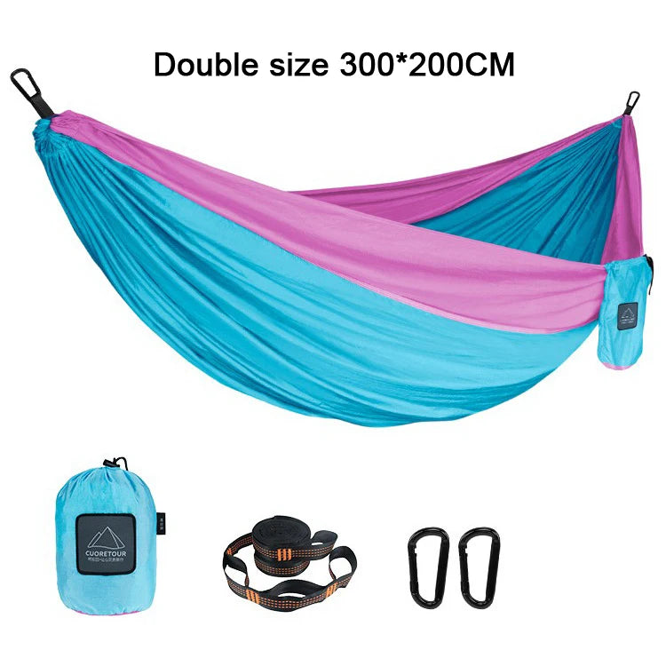Portable Outdoor Hammock for Camping & Hiking Comfort