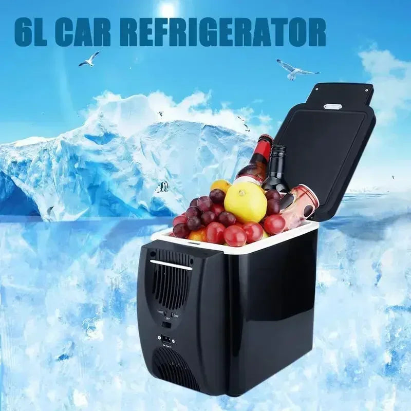 Portable Car Refrigerator Mini Fridge – Cool & Warm 6L