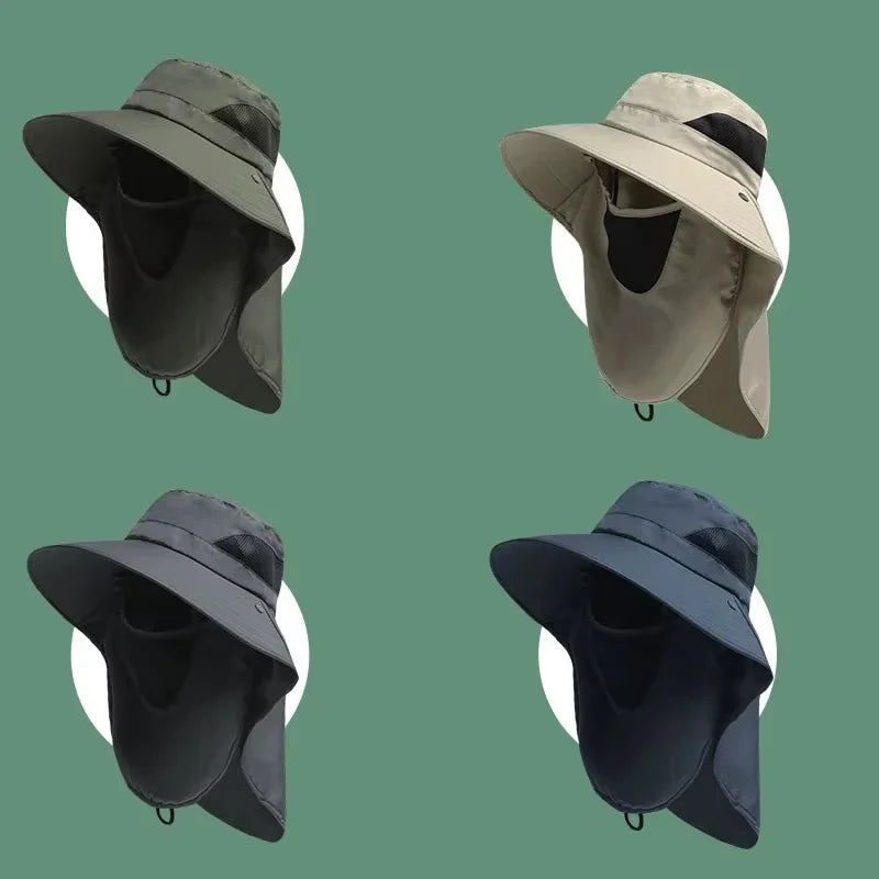 Sun Hat with Neck Flap UV Protection