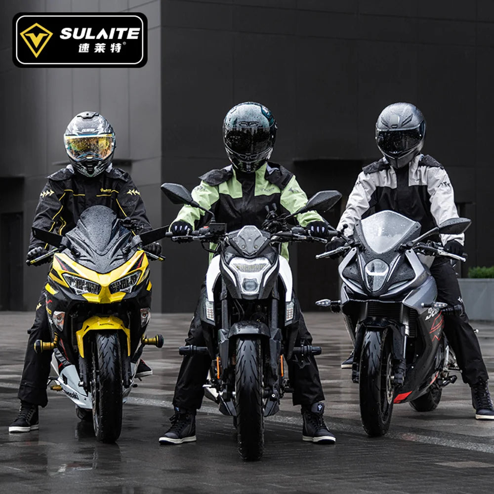 Waterproof Motorcycle Rain Suit for All-Weather Riding