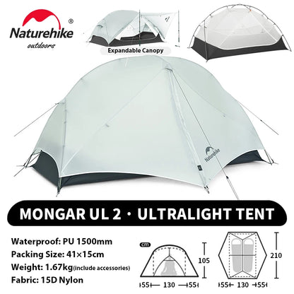 Ultralight Camping Tent 2 Person – Waterproof & Compact