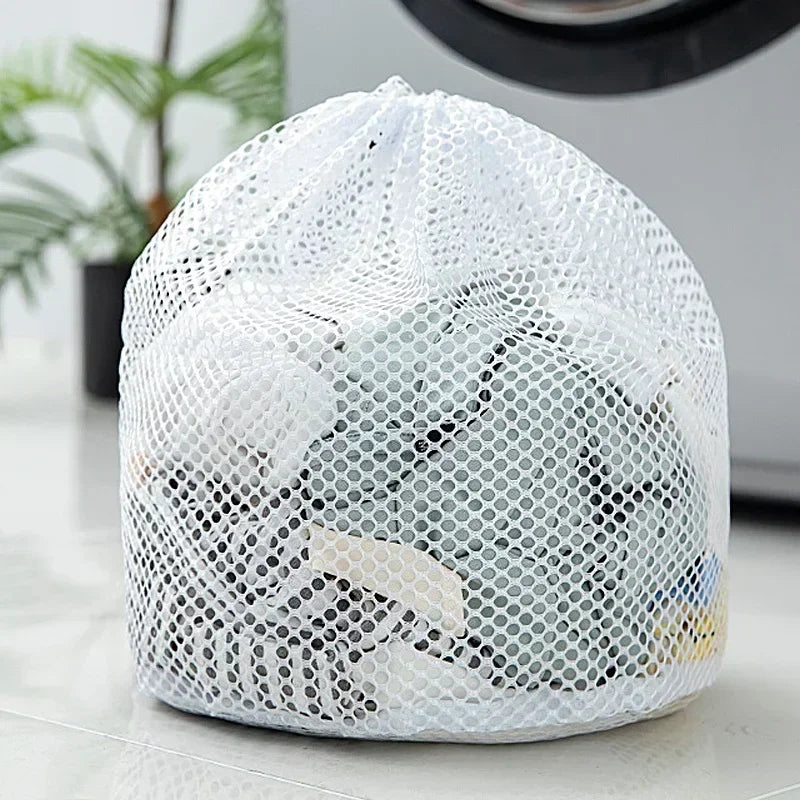 Mesh Laundry Bag Drawstring Large Capacity Organizer