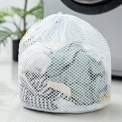 Mesh Laundry Bag Drawstring Large Capacity Organizer