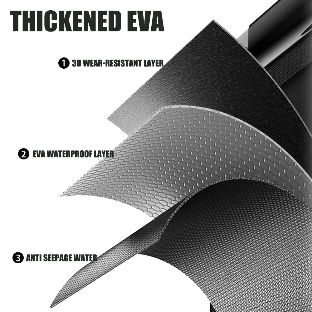 Waterproof Fishing Gear Storage Bag with EVA Protection
