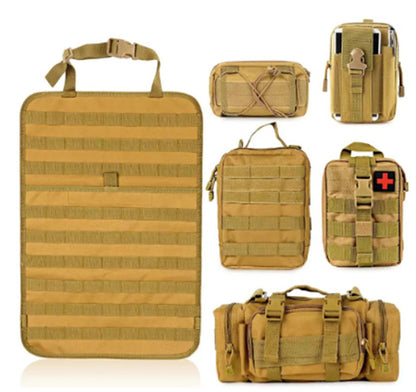 Tactical Car Seat Back Organizer – Universal Storage Pouches