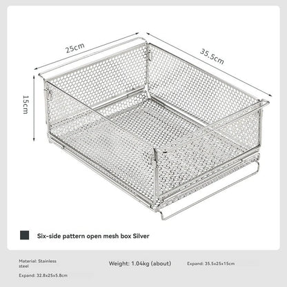 Camping Storage Basket Stainless Steel IGT Organizer