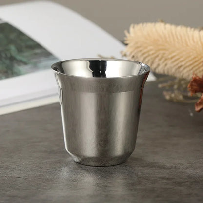 Mini Stainless Steel Coffee Cups – Portable & Heat-Insulating