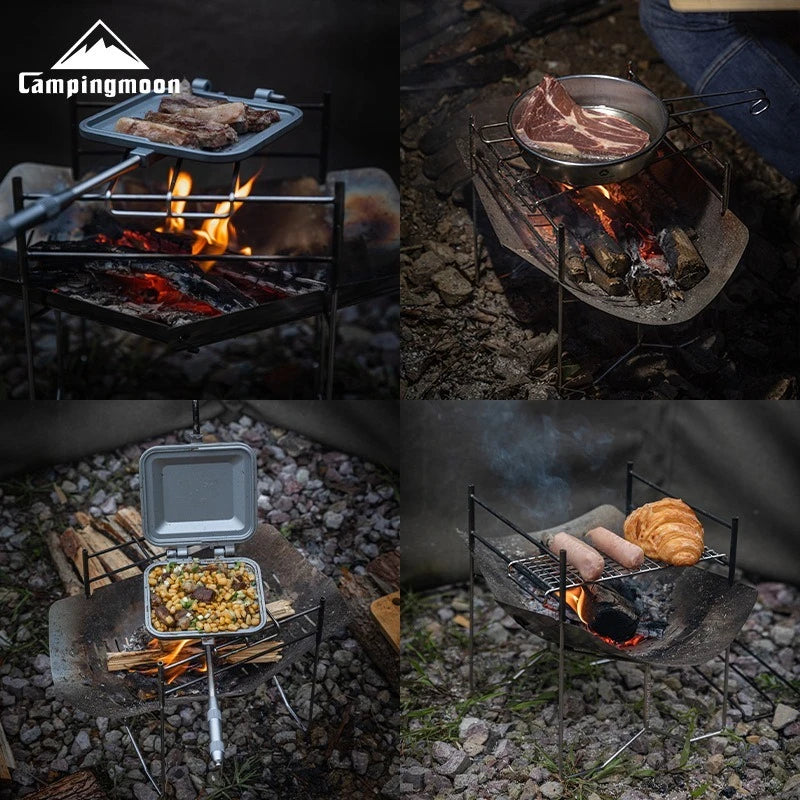 Portable Folding Stainless Steel BBQ Grill for Camping