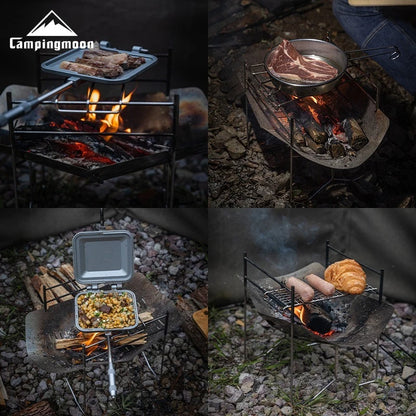 Portable Folding Stainless Steel BBQ Grill for Camping