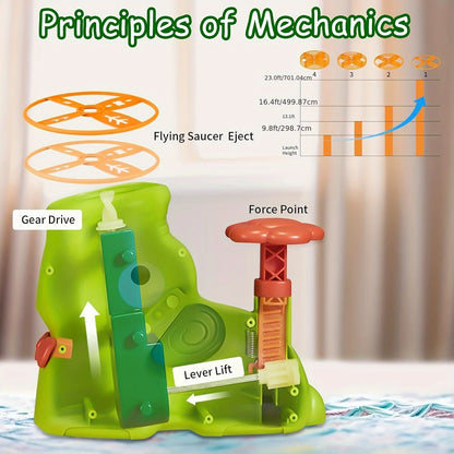 Kids Pop-Up Flying Saucer Toy – Durable Outdoor Fun Launcher
