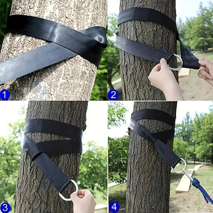 Portable Outdoor Swing Hammock with Safety Belt