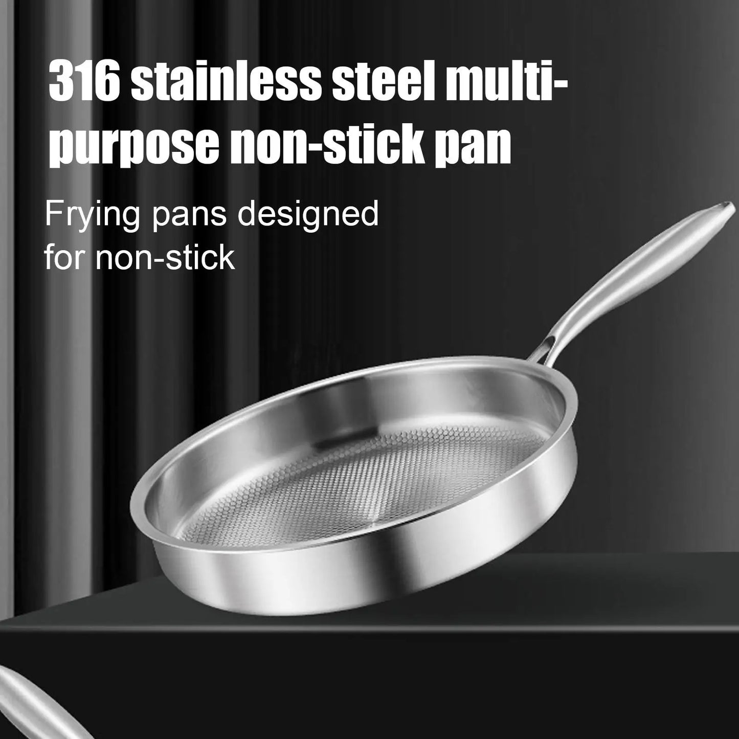 Titanium Frying Pan with Lid – Durable Non-Stick Skillet