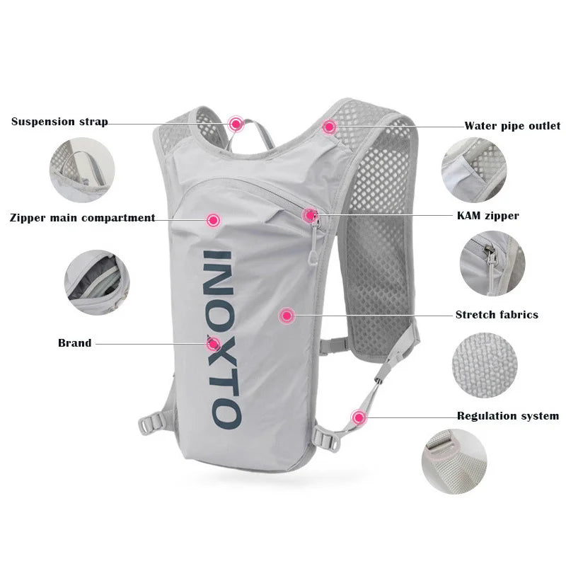 5L Breathable Hydration Vest for Trail Running & Cycling