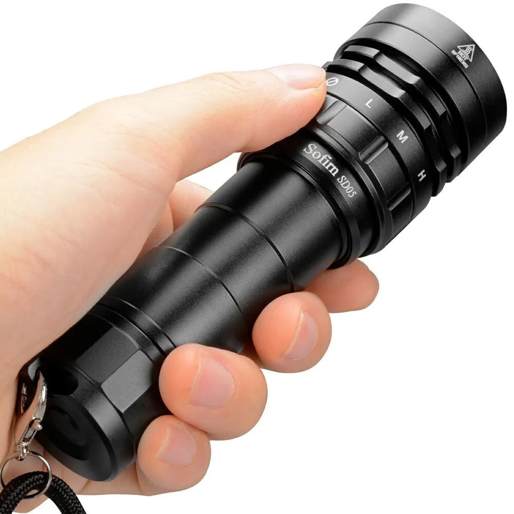 Rechargeable Diving Flashlight 3000LM Waterproof Power