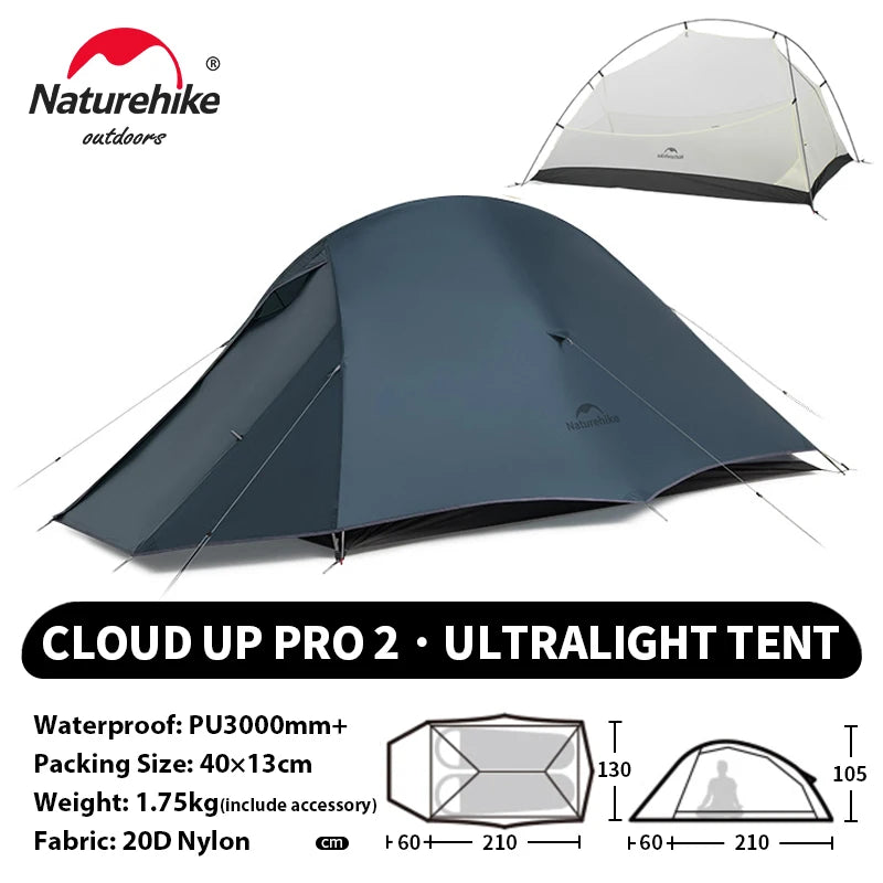 Ultralight Camping Tent Waterproof 2 Person Hiking Shelter