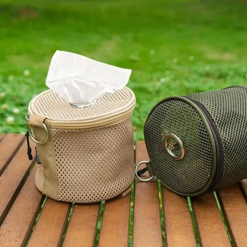 Camping Toilet Paper Holder Portable Hanging Organizer