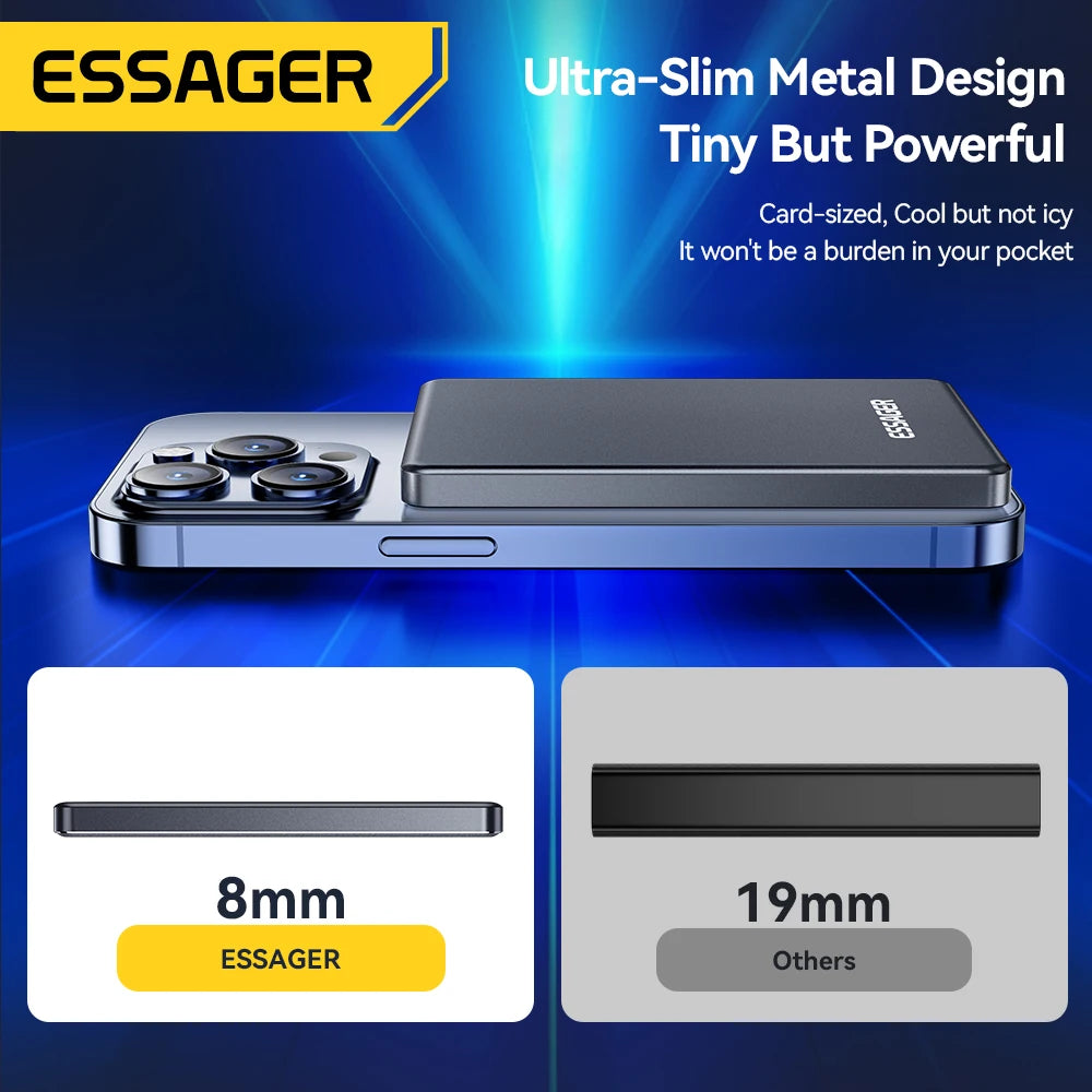Magnetic Wireless Power Bank 5000mAh Fast Charge