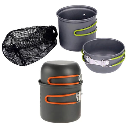 Lightweight Outdoor Cookware Set – Aluminum Camping Pot Kit