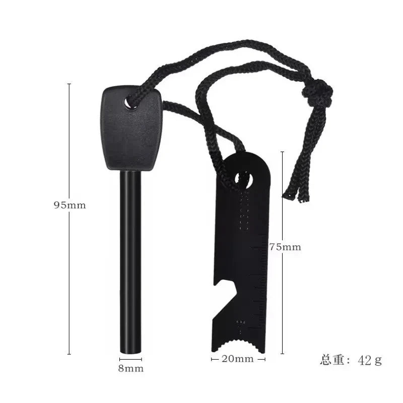 Portable Flint Fire Starter Kit – Survival Magnesium Tool