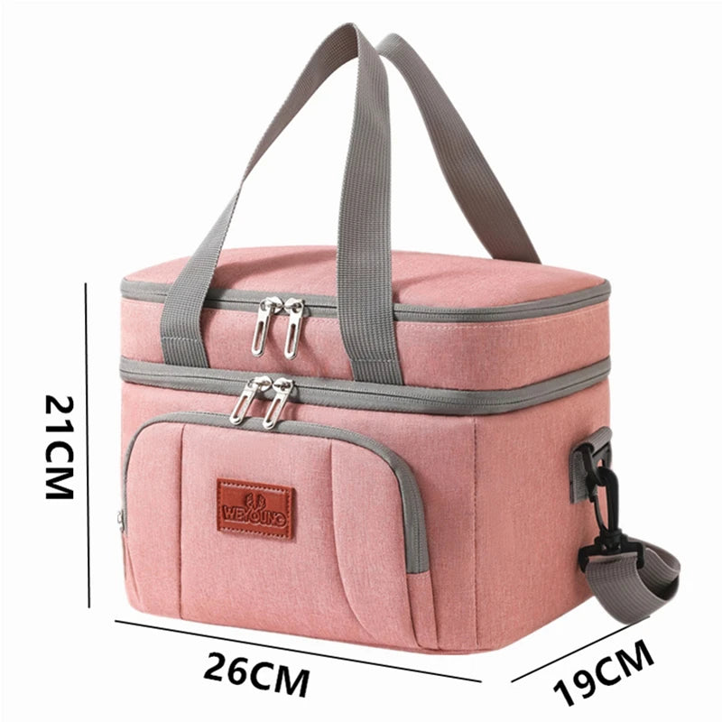 Insulated Lunch Bag Large Capacity Keeps Food Fresh