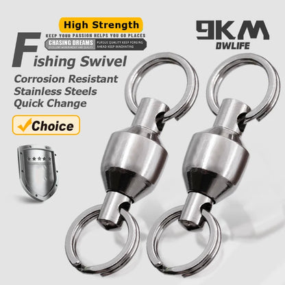 Ball Bearing Fishing Swivels – Smooth Twist-Free Rig
