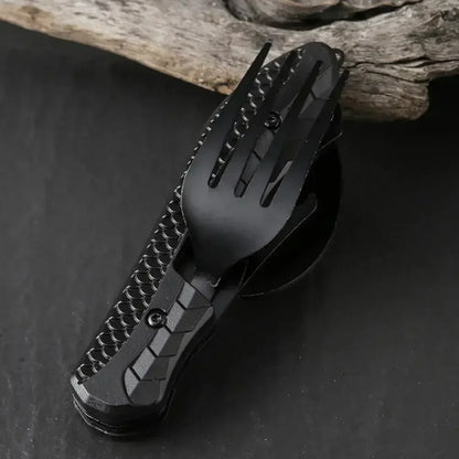 Three-in-One Camping Cutlery Set – Foldable & Ergonomic