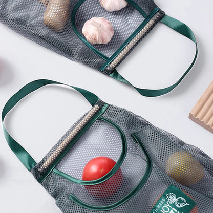 Hanging Mesh Storage Bag Keeps Produce Fresh